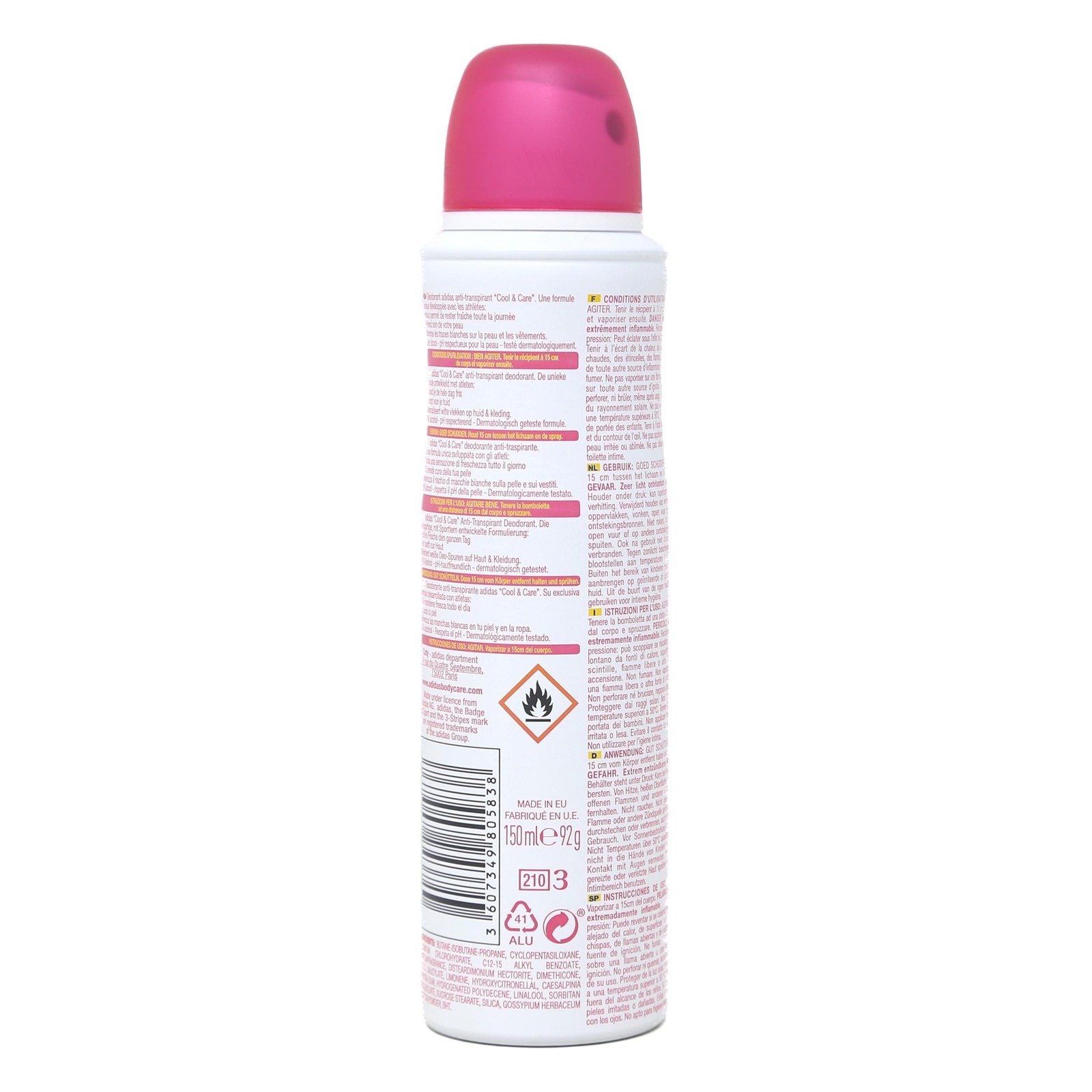 Adidas Get Ready Cool & Care Deo Women 150ml / 92g - BRAND NEW