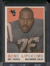 1959 Topps #36 Gene Lipscomb Rookie RC Rams EX