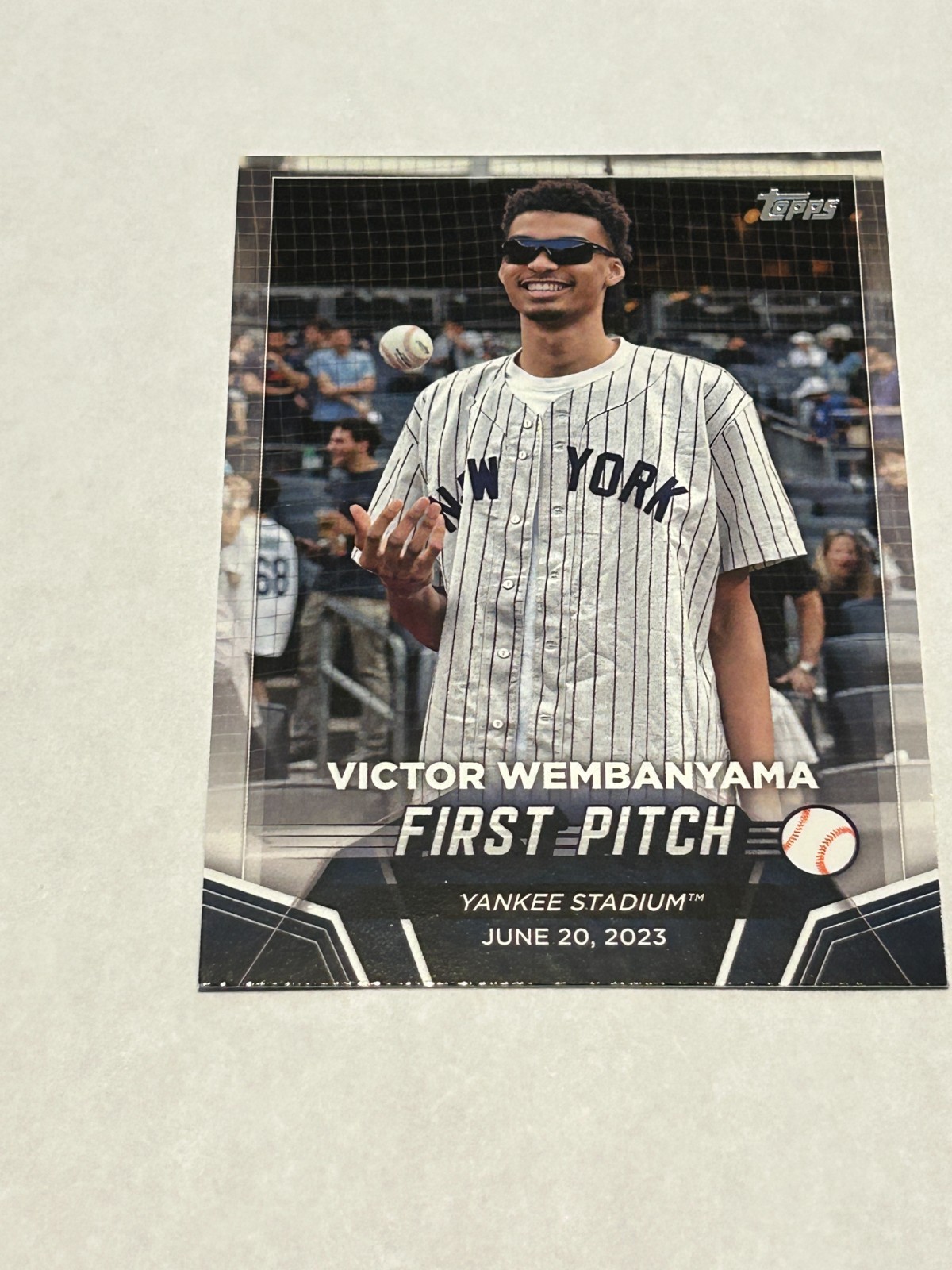 2024 TOPPS FIRST PITCH #FP-1 VICTOR WEMBANYAMA -TANKEES