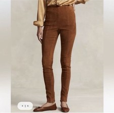 Ralph Lauren Black Label Lambskin Suede Pants 1498