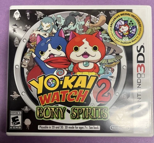 YO-KAI WATCH 2: Bony Spirits (Nintendo 3DS, 2016) DS videogame