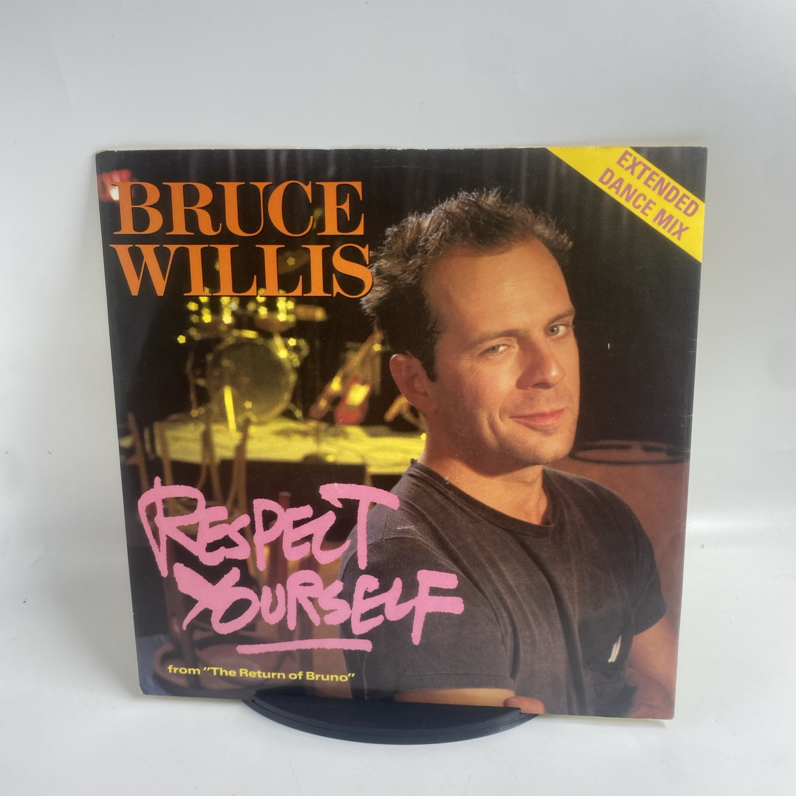 Bruce Willis  Respect Yourself  12 Inch Single VG+/VG+ Vinyl Motown Records RIP
