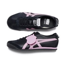Patou x Onitsuka Tiger Mexico 66 1183C380-001 Black Pink Co-Branded Casual Shoes