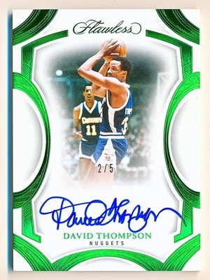 2024-25 Flawless David Thompson Frame Signatures Emerald Auto #FFR-DTN (2/5)
