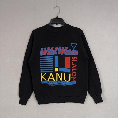Vintage White Water Rafting Sweatshirt Mens Large WildWater Kanu New River Gorge