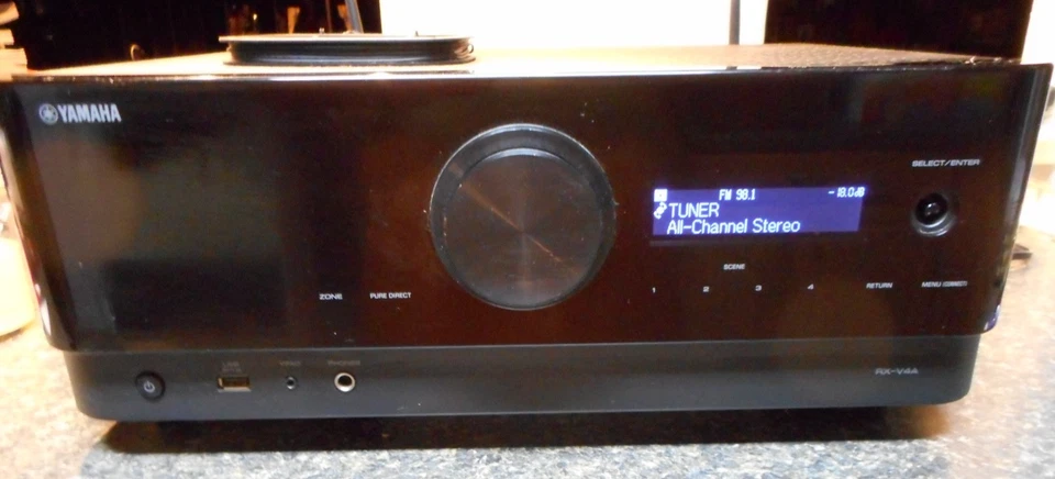 Yamaha RX-V4A Black 5.2-Channel Bluetooth Wi-Fi AV Receiver With MusicCast - Image 2 of 4