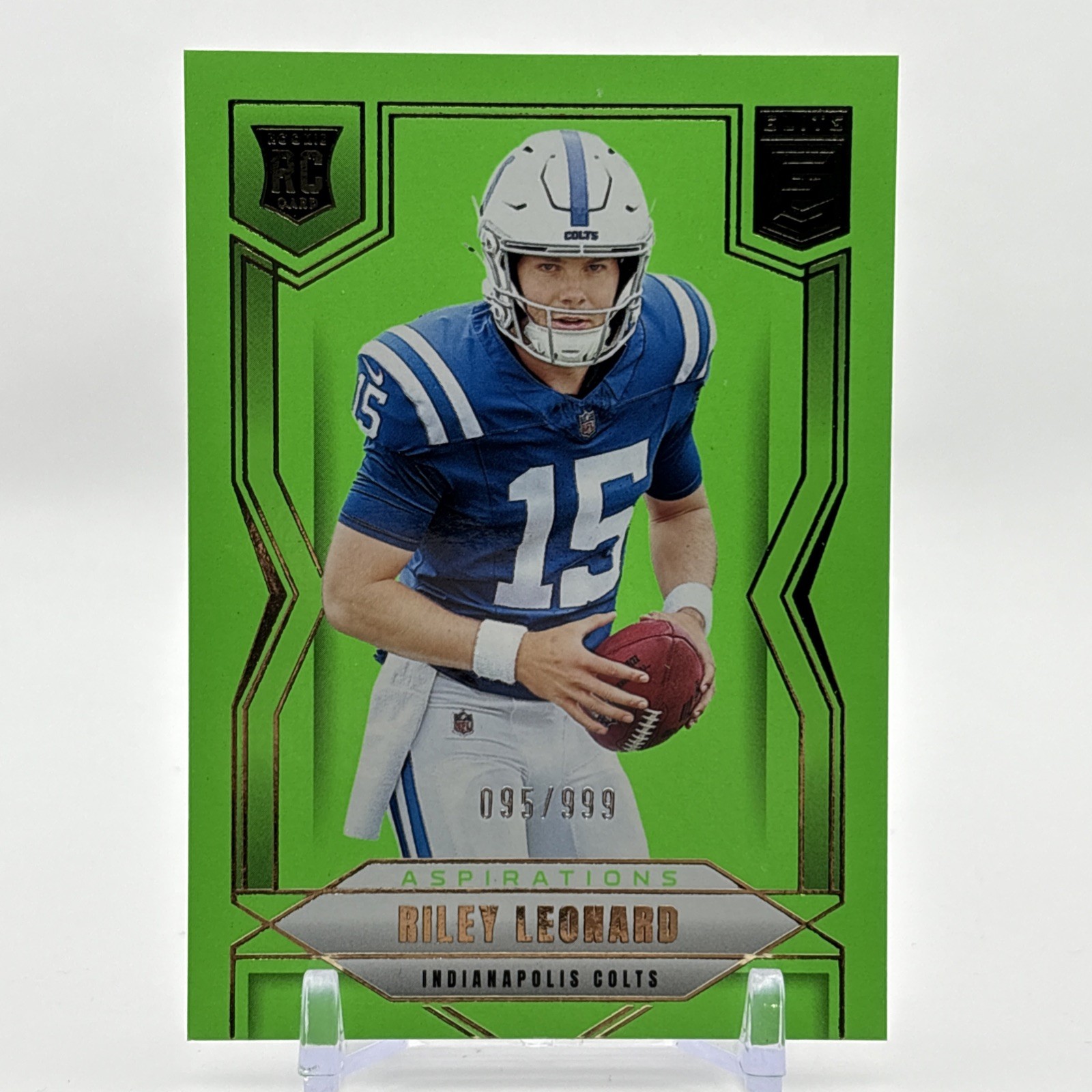 2025 Panini Donruss Elite - Riley Leonard #170 Aspiration Lime Green /999 (RC)