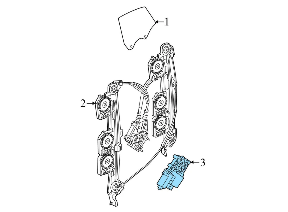 BMW M235I XDRIVE GRAN CUPÉ 2020-2023 - Motor ventana trasera izquierda 9854231 Foto 3 de 4