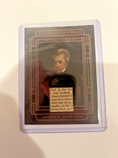 2025 Pieces of the Past Short Print Andrew Jackson Document Relic Card SR-AJ1