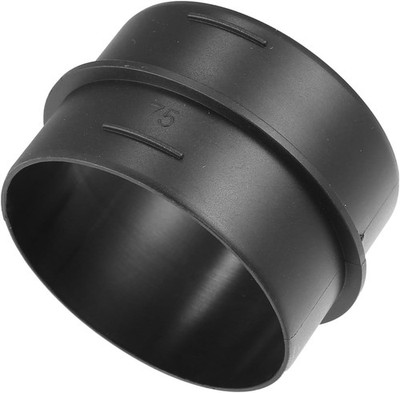 Straight Air Duct Connector Pipe 75mm OD 2.95'' Black Replacement Part Joiner