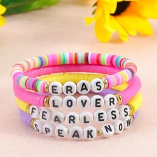 Cross-border Hot Model Concert Fan Bracelet Soft Clay Alphanumeric