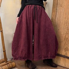 2026 Spring Womens Baggy Pants Wide Leg Oversize Elastic Waist Casual Trousers