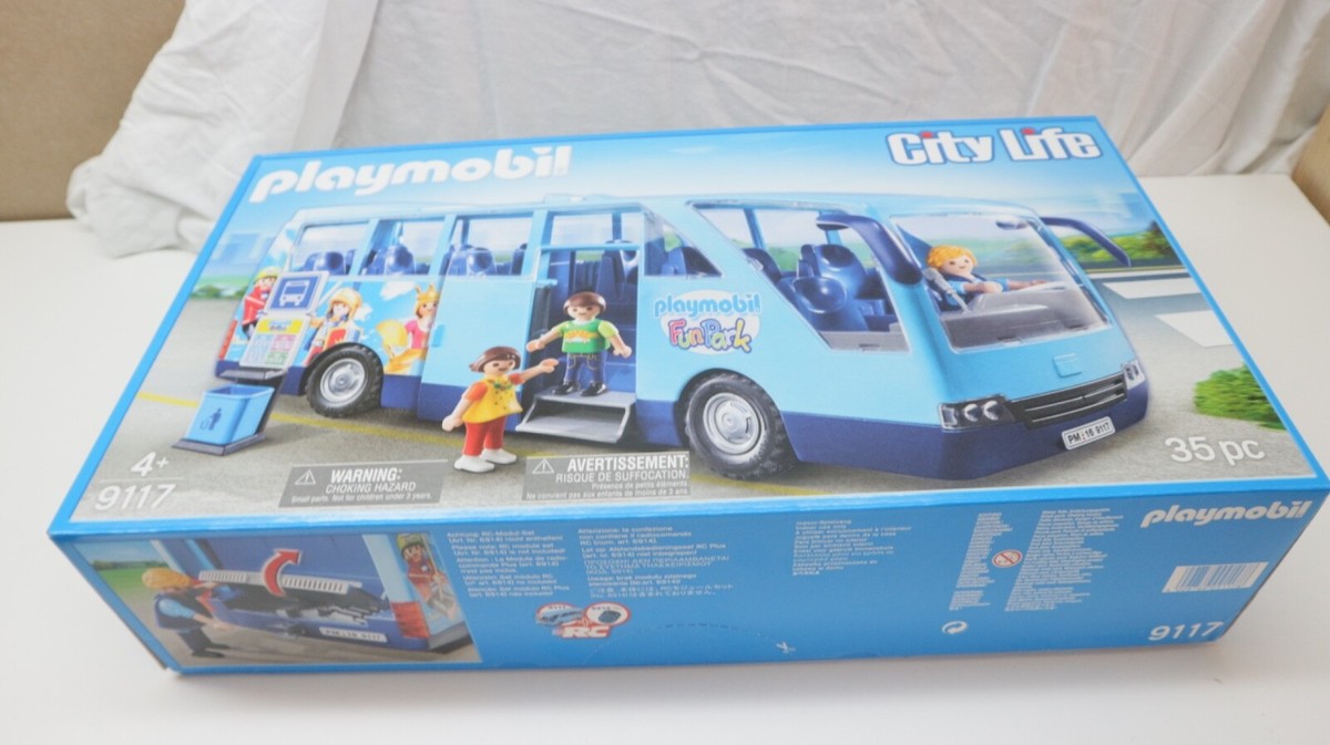 playmobil 9117 school bus touringcar coach set fan club