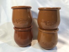 Small Menorquina Ceramic Pots x4. Originally from Canary Islands' Iceream makers
