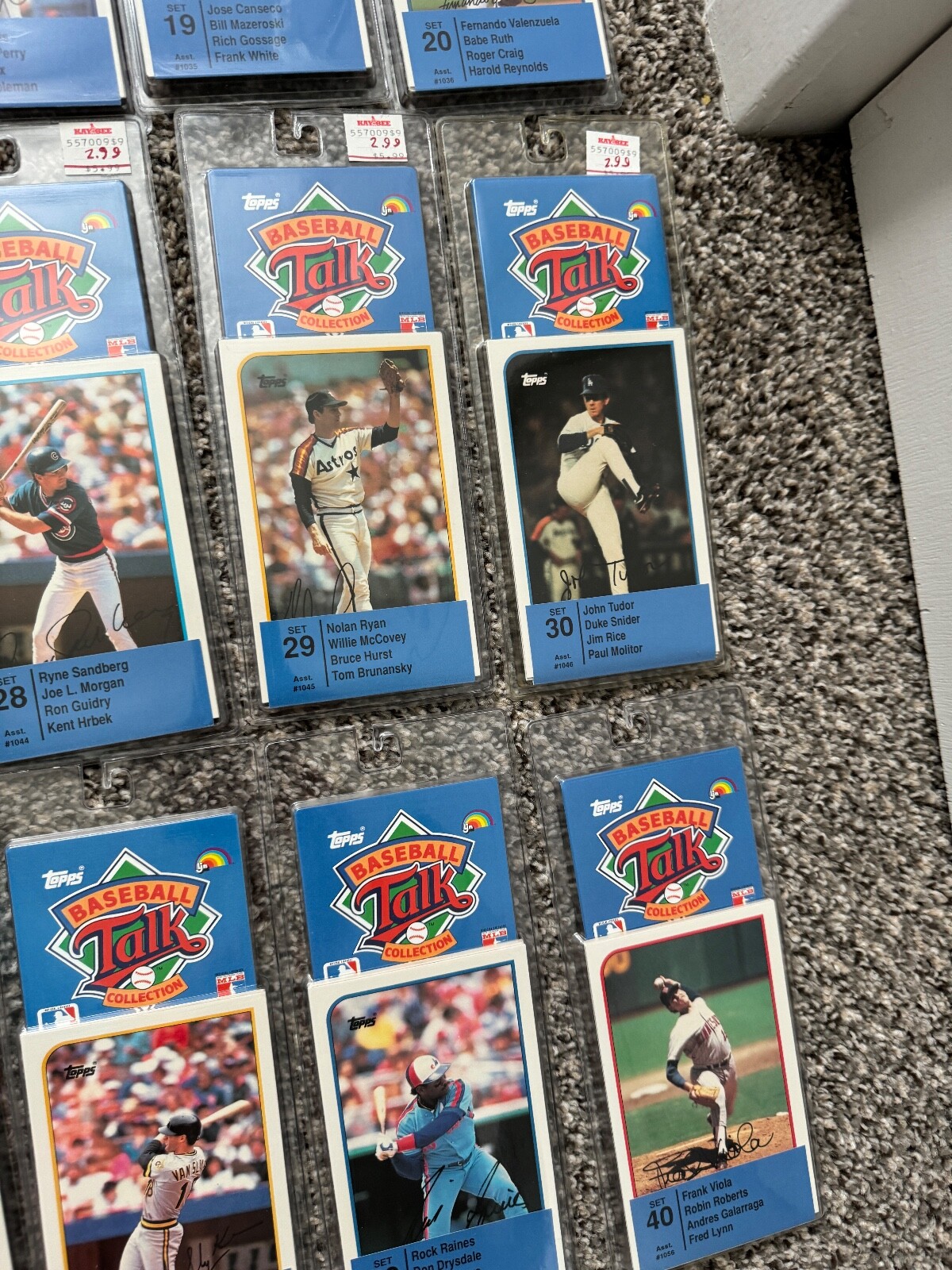 1989 Topps Baseball Talk Collection Complete Set & Sports Talk Player