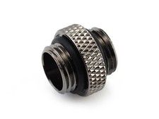 XSPC G1/4" 5mm Male to Male Fitting - Black Chrome Finish