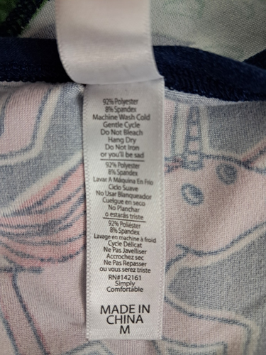 Camiseta LuLaRoe Gigi Azul Unicornio Santa Trineo Navidad Vacaciones Mujer’s Mediana - Imagen 6 de 8