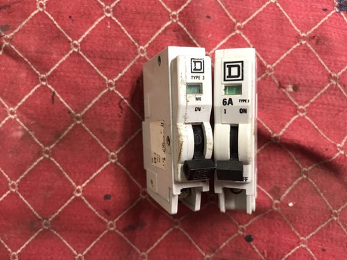 SQUARE Made In Ireland Type QOE D 6 AMP TYPE 3 & 2 Job Lot Garage Self Build