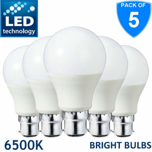 5 x ampoules DEL 17 W = 110 W ampoule à économie d'énergie B22 GLS 6500K lampe de jour  - Photo 1/8