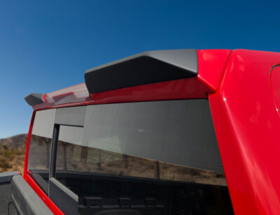 Fits 19-24 Silverado Sierra Air Design Roof Winglet Set Satin Black Pair GM39A35