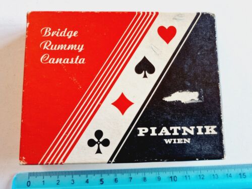 Cartes De Jeu Piatnik Wien Bridge Rummy Canasta Originelle Playing Card New - Photo 1/4