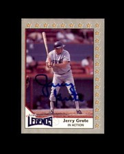 Jerry Grote Signed 1990 Pacific Senior League In Action St. Lucie Legends Autogr