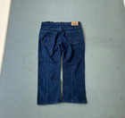 VTG 70s Levis 517 Mens Dark Wash Blue Flared Bootcut Denim Jeans Size 38x30