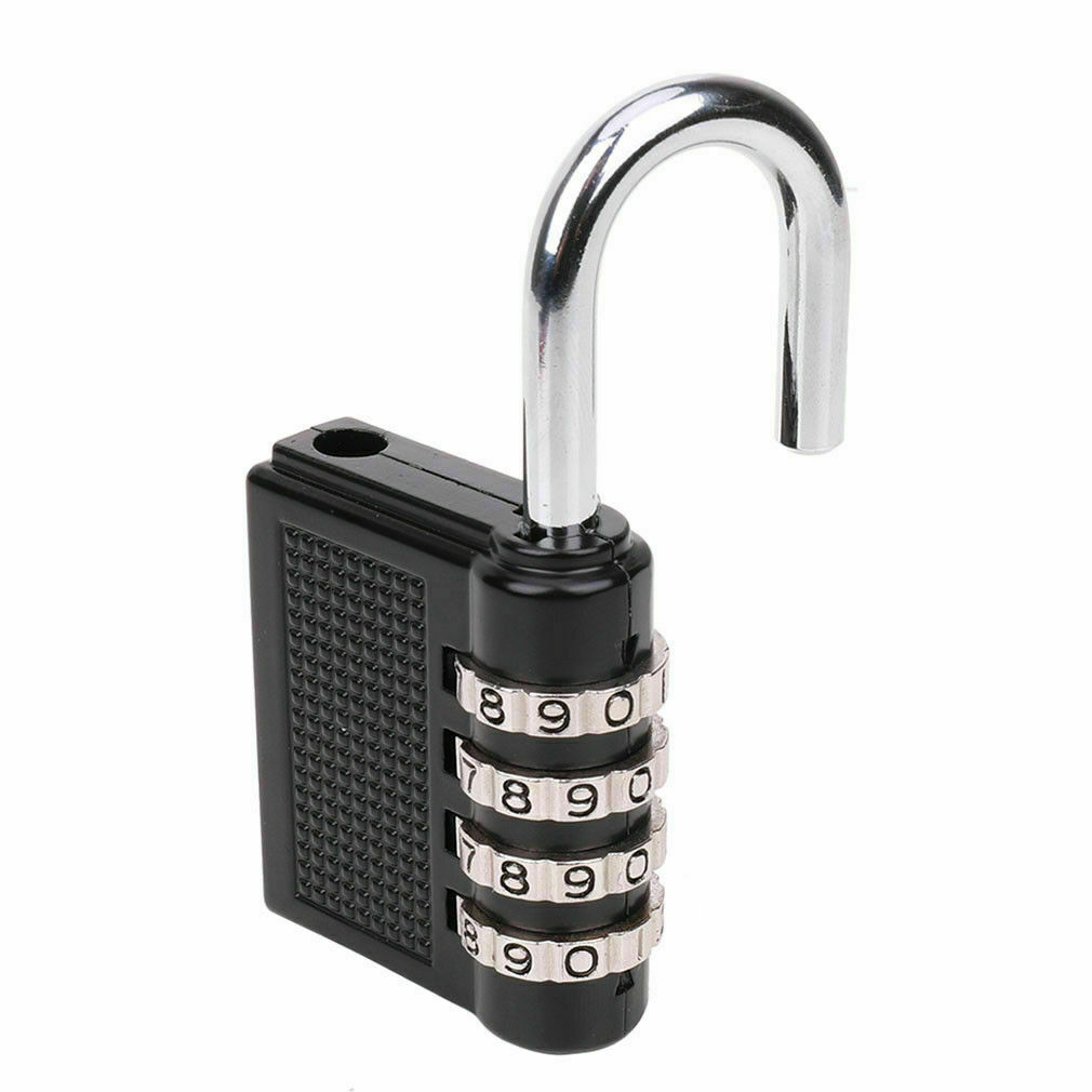 4 Digit Combination Padlock Heavy Duty Outdoor Lock Gym Travel Luggage