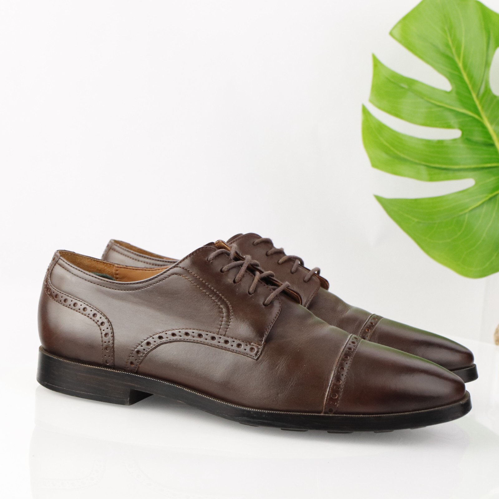 SAOLA Scarpa elegante Cole Haan da uomo Jefferson Grand Oxford taglia 11 M marrone cognac punta a cappuccio