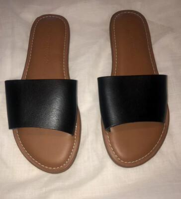 New Black Amazon Essentials Womens Kristi Slide Sandal Shoe Size 6