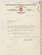 1918 REMINGTON ARMS UNION METALLIC CARTRIDGE CO FIREARMS AMMUNITION RE: 7.62 MM