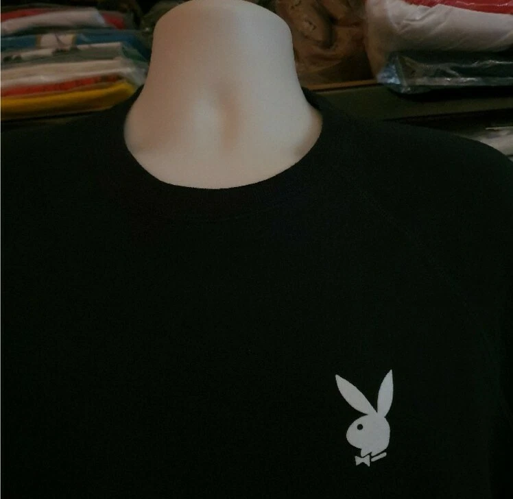 SS16 Supreme x Playboy S/S crewneck black size M medium short sleeve sweatshirt