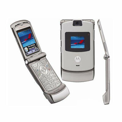 Motorola V3 Classic Silver - GSMGSM Flip 2.2 Tela LCD Quad-Band Java -  Prata Tudo em eletrônicos, smartphones, celulares, áudio, smartbands, etc