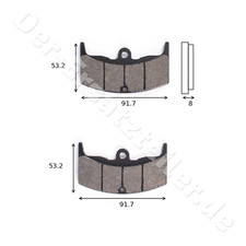 TRW Scheibenbremsbeläge MCB 526 mit ABE