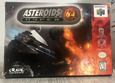 Asteroids Hyper 64 (Nintendo 64, 1999) Original Box And Game