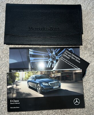 ORIGINAL MERCEDES E-KLASSE LIMOON 2016-2023 W213 BESITZERHANDBUCH HANDBUCH PACK