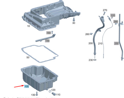 NEW MERCEDES-BENZ VITO W639 OIL PAN LOWER PART A6510100413 