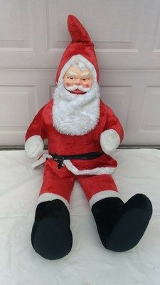 large stuffed sitting santa claus