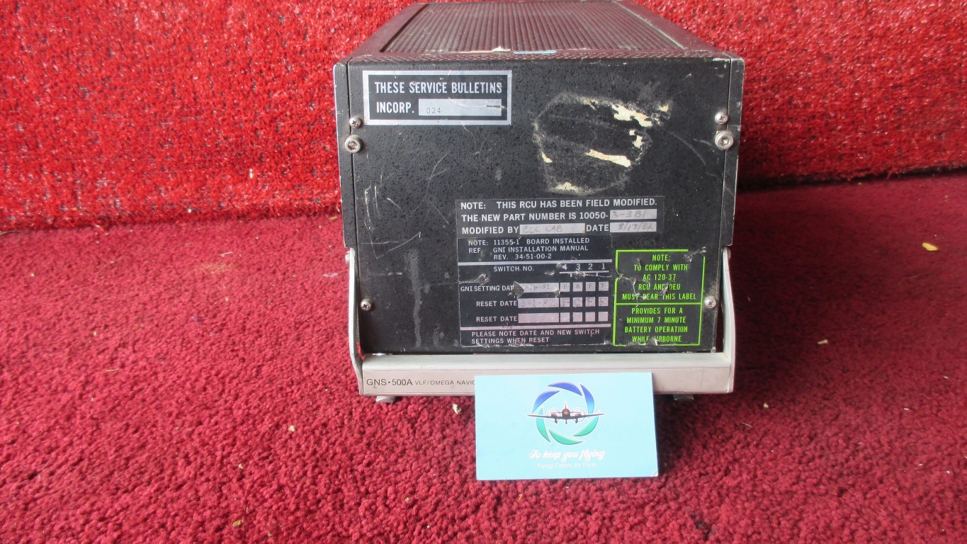 Omega Navigation System Global Navigation GNS-500A VLF Omega Navigation System PN 10050-3-3B1 ...