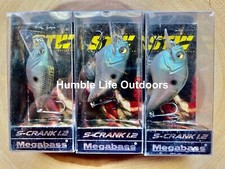 Megabass (Lot Of 3) S-Crank 1.2 Square-bills, Bass, Free Shipping! NWT!