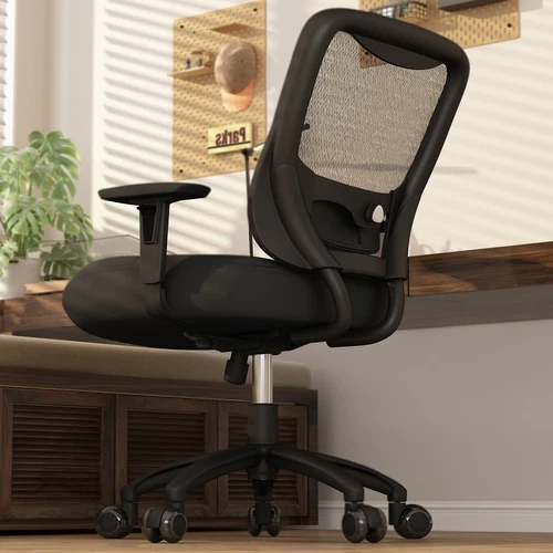 500lbs Mesh Office Chair with Wheels 3D Arms Computer Desk Chair Wide Seat