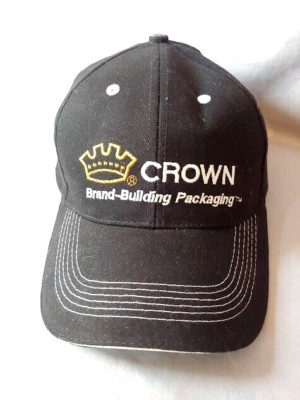 Crown Beverage Packaging Hat Soda Pop Black Baseball Cap Adjustable UNWORN