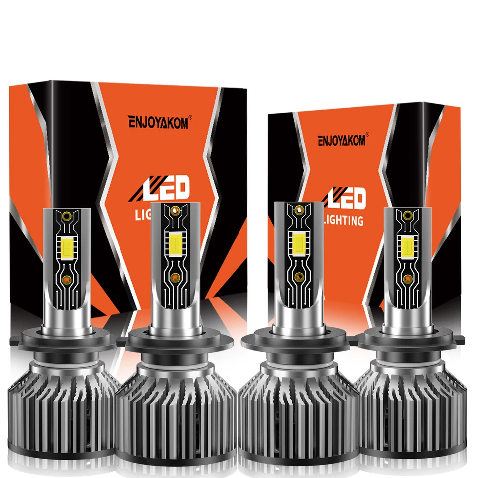 Kit de bombillas LED súper brillantes H7 H7 6500K para Alfa Romeo 147 2007-2007 Foto 2 de 4