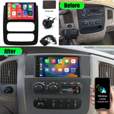 FOR 03-05 DODGE RAM 1500 2500 3500 TRUCK CAR STEREO RADIO CARPLAY ANDROID 13 GPS