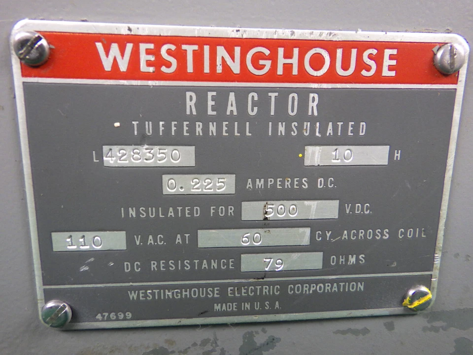 Reator/transformador vintage de rádio/eletrônica Westinghouse 115 VAC 79 Ohm 10 H - Imagem 2 de 4