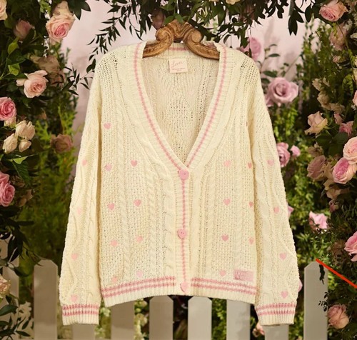 ⭐️ TAYLOR SWIFT Lover LIVE From Paris 2 Heart Vinyl And Lover Cardigan XS/S - Bild 3 von 5