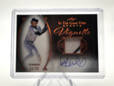 ICHIRO 2022 LEAF IN THE GAME USED VIGNETTE AUTOGRAPH GAME USED JERSEY /20