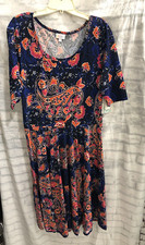 NEW w Tags LuLaRoe Dress Women Ladies Size 2xL Short Sleeve Nicole