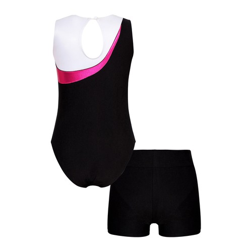 Kids Girls Jumpsuit Gymnastics Leotard Sparkly Catsuit Hollow Back Bodysuit - Picture 106 of 109