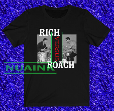 New Buddy Rich vs. Max Roach T-shirt, Art T shirt, Father Gift T shirt S-4XL